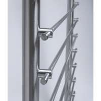 Square Pipe Stainless Steel Glass Railing Design Outdoor Stair  Handrail