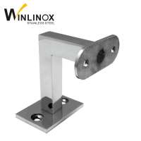 Handrail Pipe Mounting Fitting, Square Tube Wall Bracket