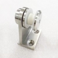 stainless steel 304 glass connector holder floor mounted