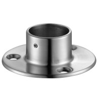 Stainless Steel Handrails Post Accessories Wall Flanges For Cap Rail