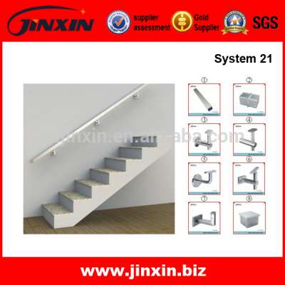 Stainless Steel Removable Handrail Designs for Interior and Exterior Stairs Application