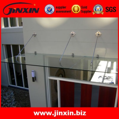 Stainless Steel Front Door Glass Canopy System