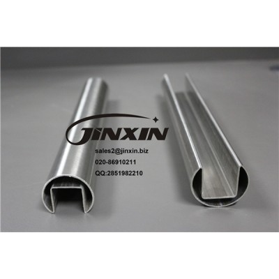 JINXIN Floor Mounted Stainless Steel frameless u channel glass railing/frameless balustrade