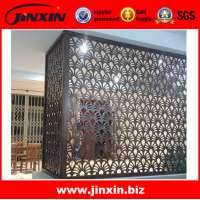 JINXIN Laser cut Sus 304 silver color decorative Stainless Steel Room Divider_screen