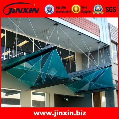 Glass Door Canopy Awning With Stainless Steel Bracket